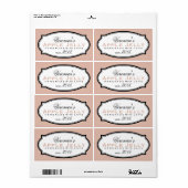 缶詰パーソナライズされたシール |サーモン ラベル (フルシート)