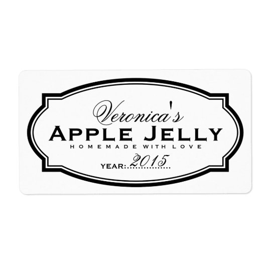 缶詰パーソナライズされたシール ラベル (正面)