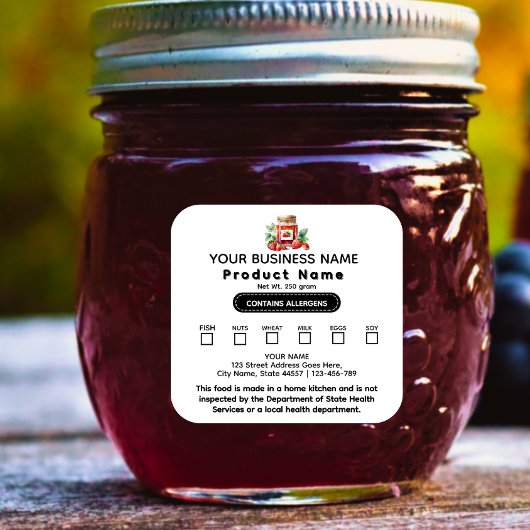 缶詰フードテキサス州コテージ法ラベルの更新 スクエアシール