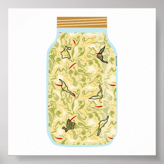 缶詰フード – ザワークラウト ポスター (正面)