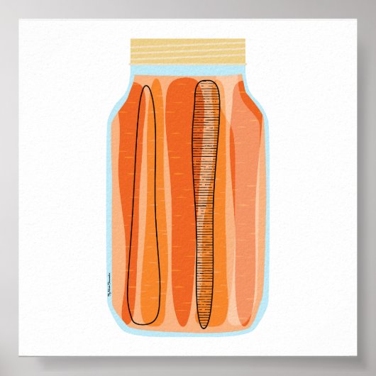 缶詰フード – ニンジン ポスター (正面)