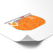 缶詰フード – ピーチジャム ポスター (角)