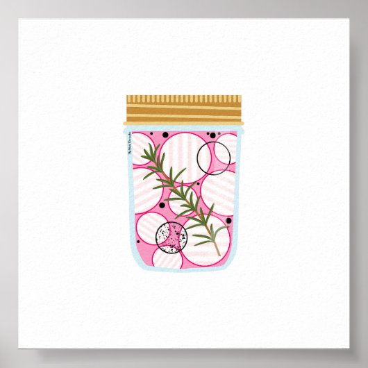 缶詰フード – 選んだ大根 ポスター (正面)