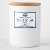 缶詰ブルーベリー食品ラベル フードラベル (正面)