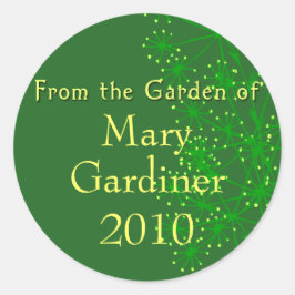 缶詰ラベルの庭から ラウンドシール
