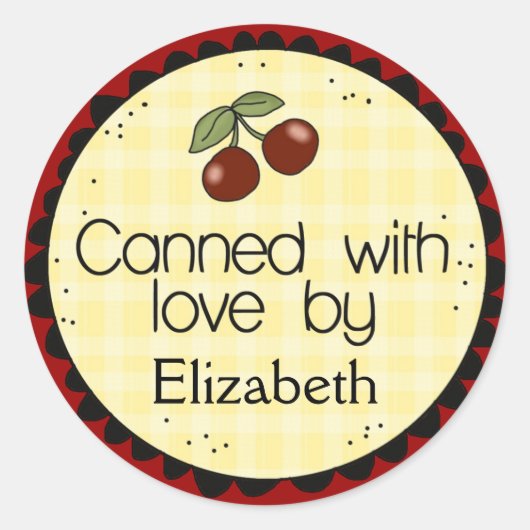 缶詰ラベル – SRF ラウンドシール (正面)