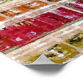 缶詰食品保存水彩画ポスター ポスター (角)