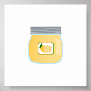 缶詰食品 – レモンカード ポスター