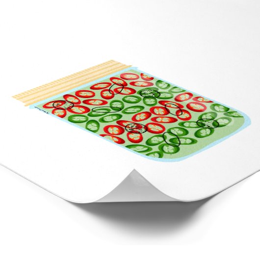 缶詰食品 – 唐辛子 ポスター (角)