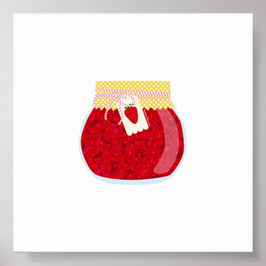 缶詰食品 – 小さなストロベリージャム ポスター (正面)