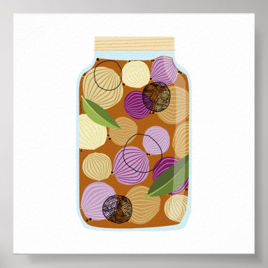 缶詰食品 – 玉ねぎ ポスター (正面)