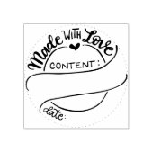 缶詰 – 愛で作られた – ゴム印 (インプリント)