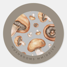 缶詰 | 日付 | キノコ ラウンドシール