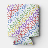 缶/ボトルクール – 小さな色の星の列 缶クーラー (裏面)