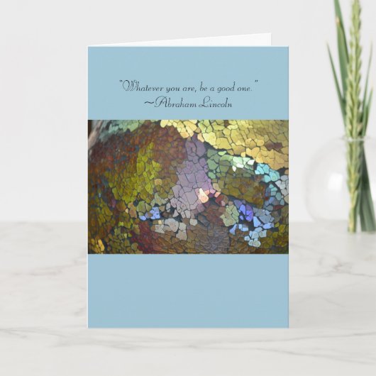 罅割れたガラスリンカーンの準学士カード カード (正面)