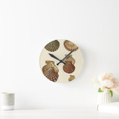 罅割れた旧式な貝 ラウンド壁時計 (ホーム)