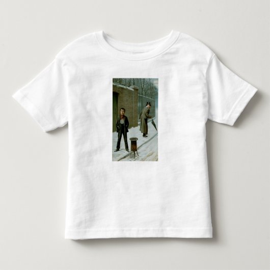 罪があるか罪がない雪玉- トドラーTシャツ (正面)