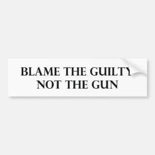 罪があるののない銃責任にして下さい バンパーステッカー