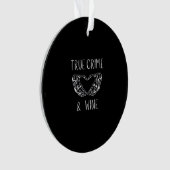 罪とワインのスケルトンの手 オーナメント (正面)