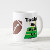 罪に取り組む ジャンボコーヒーマグカップ (正面右)
