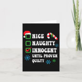 罪のいけな証明されたChまで罪のないおもしろいいい カード (正面)
