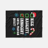 罪のいけな証明されたChまで罪のないおもしろいいい フリースブランケット (正面(横))