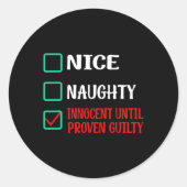 罪のいけな証明されたChまで罪のないおもしろいいい ラウンドシール (正面)