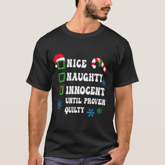 罪のいけな証明されたChまで罪のないおもしろいいい Tシャツ (正面)