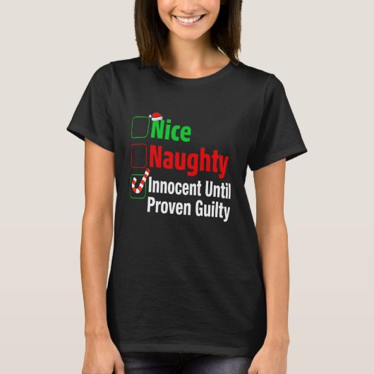 罪のいけな証明されたChまで罪のないおもしろいいい Tシャツ (正面)