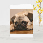 "罪のない"プグ カード (黄色い花)