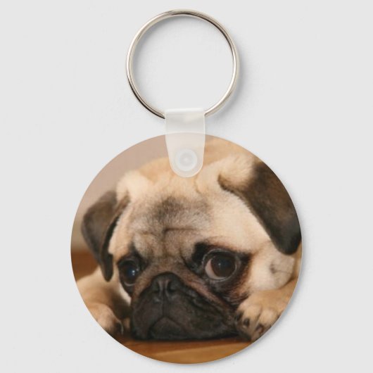 "罪のない"プグ キーホルダー (正面)