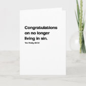 罪のカードおもしろいに結婚住む カード (正面)