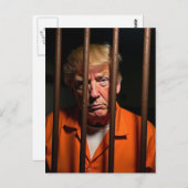 罪のトランプは刑務所の錆びたバーにある ポストカード (正面/裏面)