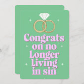 罪の中に生きないおめでとうおもしろい結婚 シーズンカード (正面/裏面)