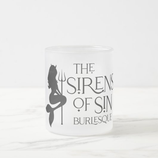 罪の凍ったガラスのサイレン フロストグラスマグカップ (中央)