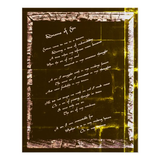 罪の夢 ポスター (正面)