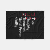 罪の無いけないナイスキュートなChr フリースブランケット (正面(横))