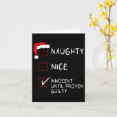 罪の無いけない男性のクリスマス カード (黄色い花)