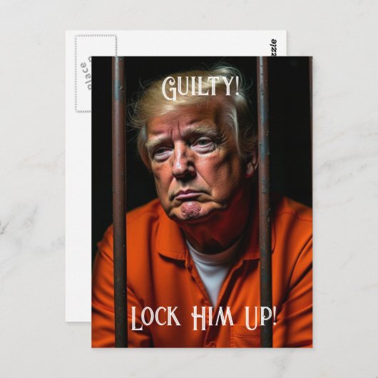 罪の犯されたトランプが彼を監禁する ポストカード (正面/裏面)
