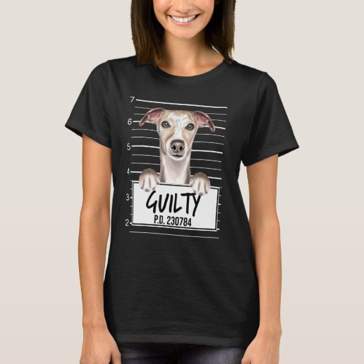 罪の犯した犬を鞭打つ Tシャツ (正面)