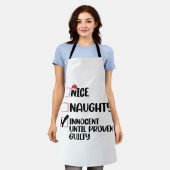 罪の証明いけなされたクリスマまでナイスイノセント エプロン (着用した状態)