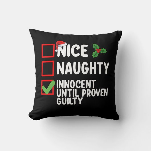 罪の証明いけなされたクリスマまでナイスイノセント クッション (正面)