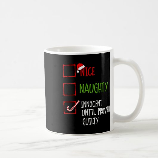 罪の証明いけなされたクリスマまでナイスイノセント コーヒーマグカップ (右)