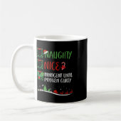 罪の証明いけなされたクリスマまでナイスイノセント コーヒーマグカップ (左)