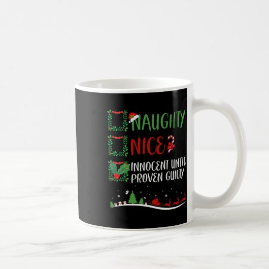 罪の証明いけなされたクリスマまでナイスイノセント コーヒーマグカップ (右)
