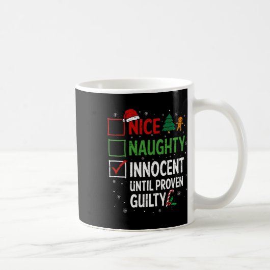 罪の証明いけなされたクリスマまでナイスイノセント コーヒーマグカップ (右)