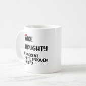 罪の証明いけなされたクリスマまでナイスイノセント コーヒーマグカップ (正面左)