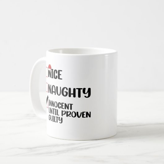 罪の証明いけなされたクリスマまでナイスイノセント コーヒーマグカップ (正面左)