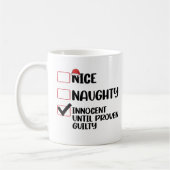 罪の証明いけなされたクリスマまでナイスイノセント コーヒーマグカップ (左)