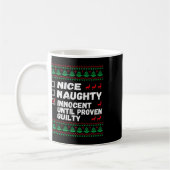 罪の証明いけなされたクリスマまでナイスイノセント コーヒーマグカップ (左)